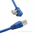 Lunghezza personalizzata Angolo retto a destra 90 gradi RJ45 Ethernet Cavo